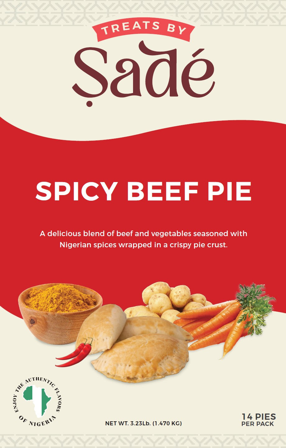 Spicy Beef Sade's Pie (14-Pies or 4-Pies)
